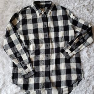 NWOT Madewell Oversized Flannel Long Sleeve XS